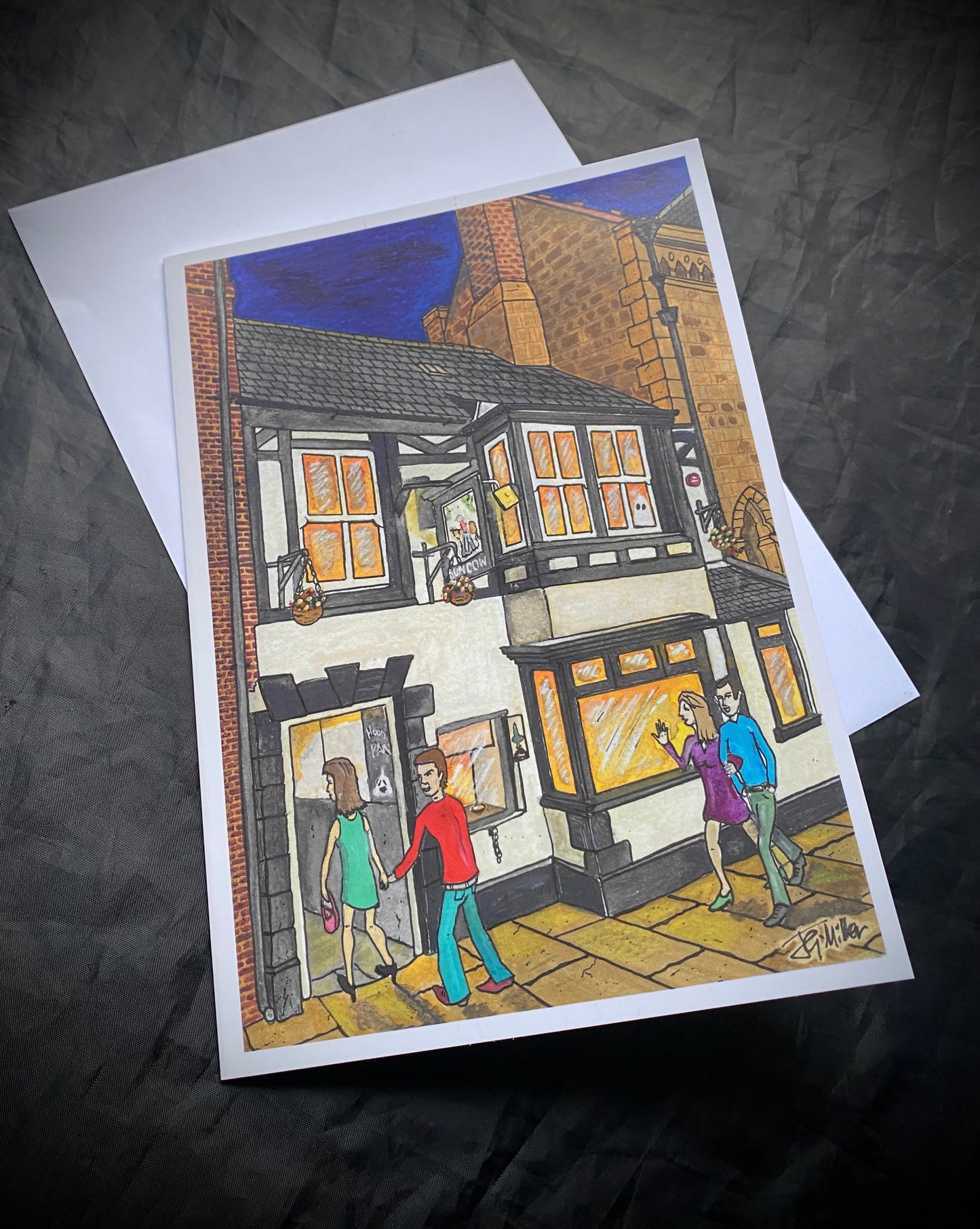 Card - The Dun Cow, Durham