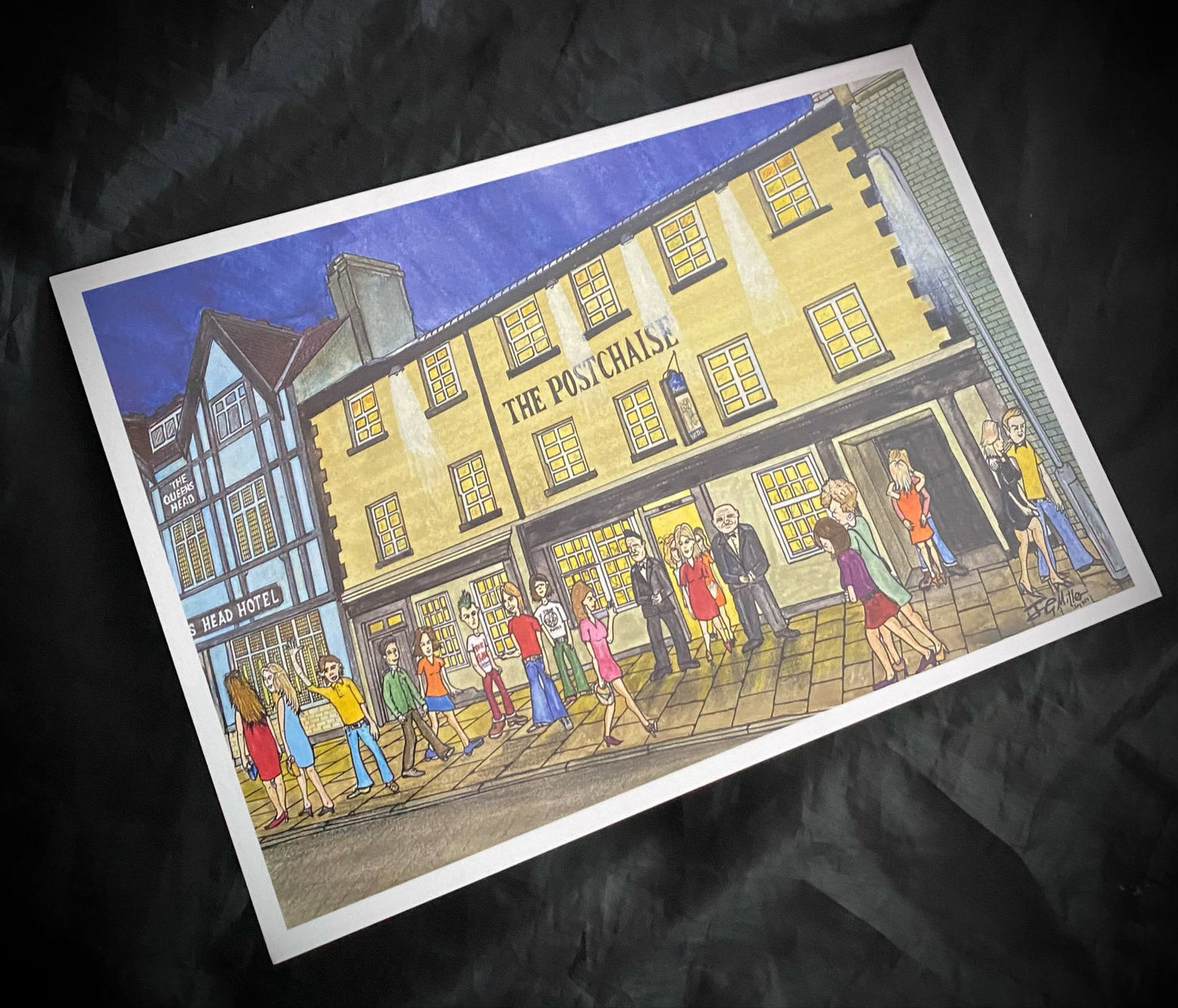 Card - Thrill of the Chaise, Postchaise pub, Bishop Auckland