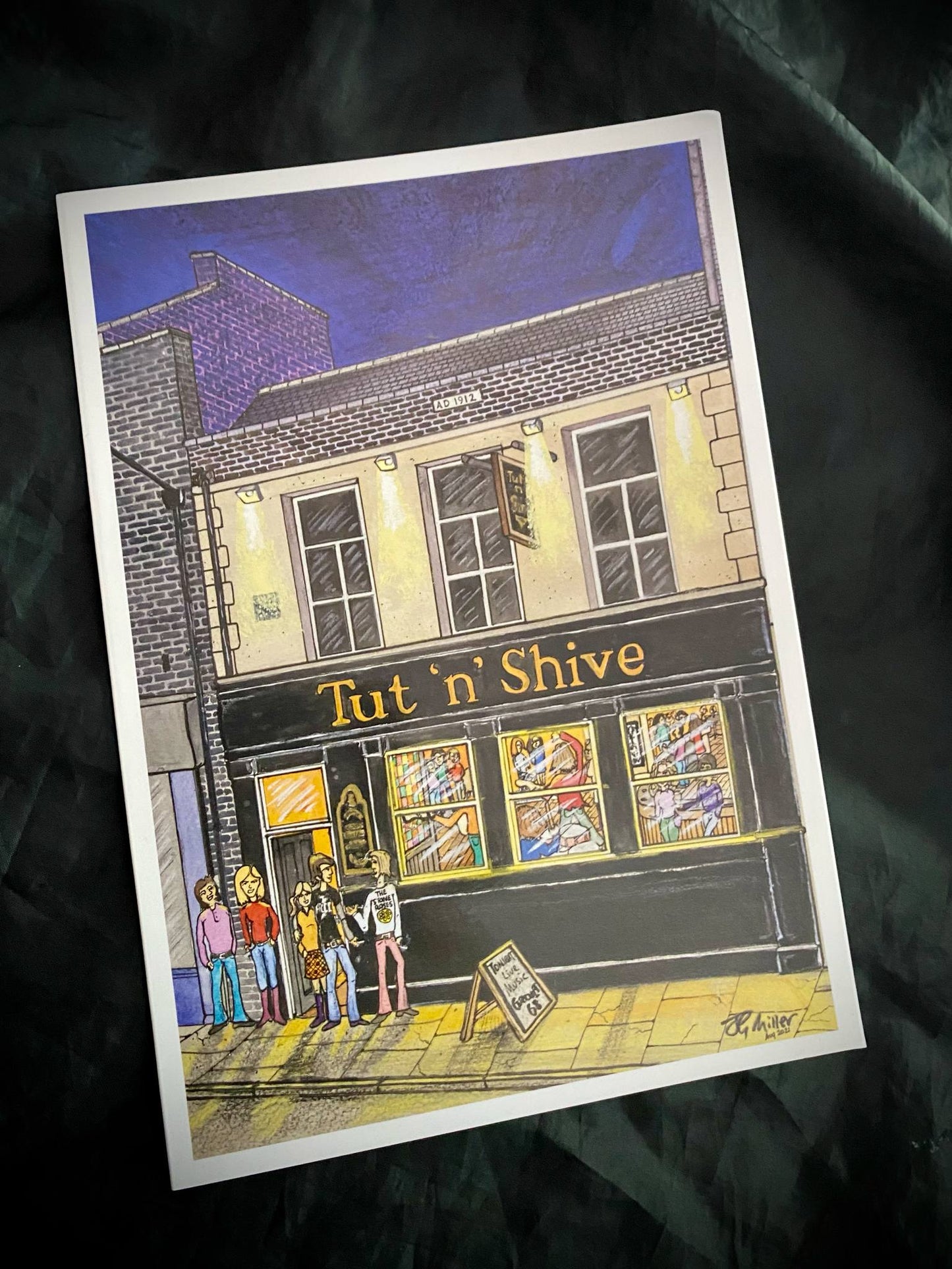 Card - Gannin' to the Tut, Tut n Shive pub, Bishop Auckland