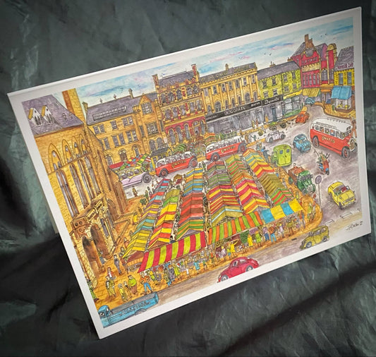 Card - 60s Market, Bishop Auckland