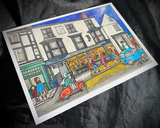 Card - We're Over the Moon (The Half Moon Pub, Durham)