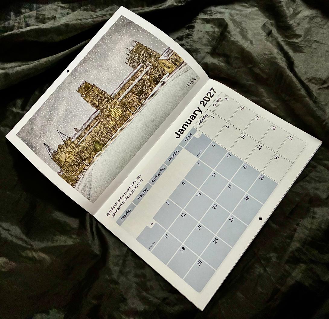 2027 Durham City Calendar