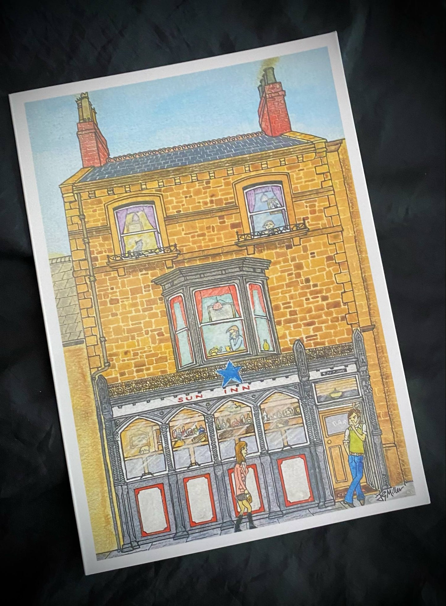 Card - Fancy a Pint?  The Sun Inn, Bishop Auckland.